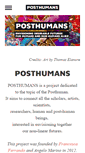 Mobile Screenshot of posthumans.org