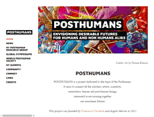 Tablet Screenshot of posthumans.org